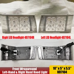 Pair Led Headlight Right & Left Side Conversion Kit For Case IH 89 Series Magnum: 8910, 8920, 8930, 8940, 8950+ Tractor