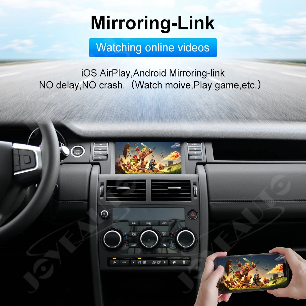 JoyeAuto Wireless Apple CarPlay For Land Rover Discovery Sport 5 for Jaguar F-Pace Android Auto Mirroring Car Retrofit AirPlay