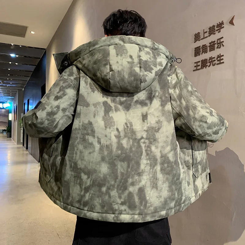 Parka à capuche style Camouflage pour homme, manteau coréen, coupe-vent, extérieur, hiver, qualité supérieure, offre spéciale, 2020