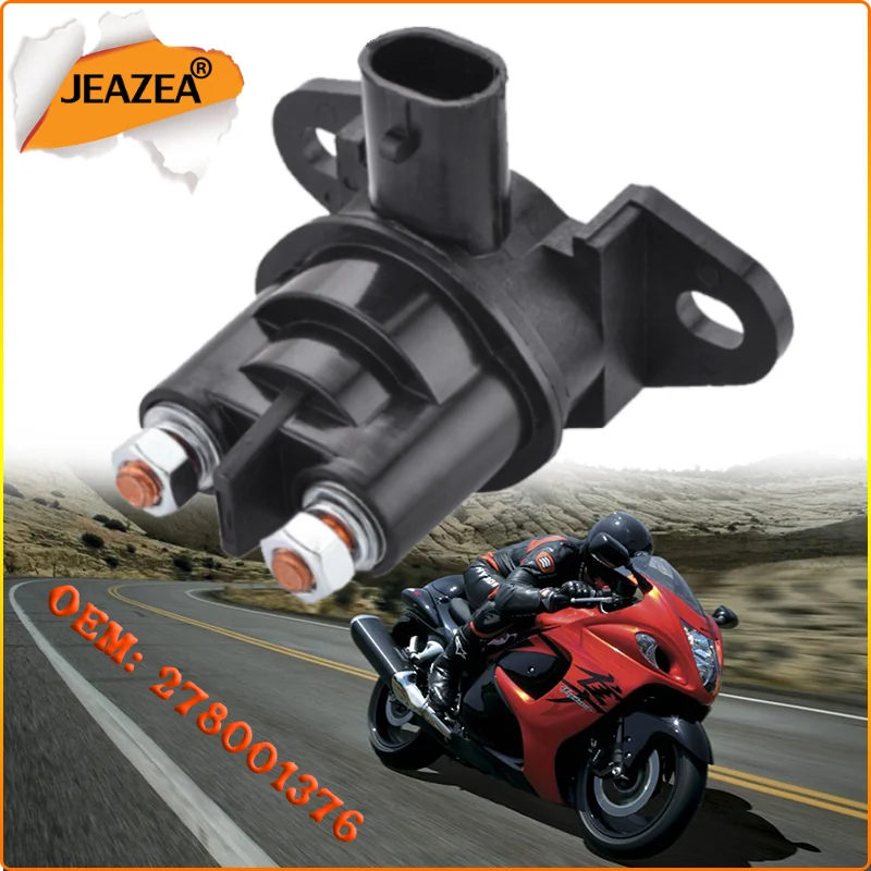 

JEAZEA 1PC Motorcycle Relay Starter Solenoid 27800301 278001376 278002347 Fit for Seadoo GTI LE RFI GTX 4 TEC XP DI RXP SE