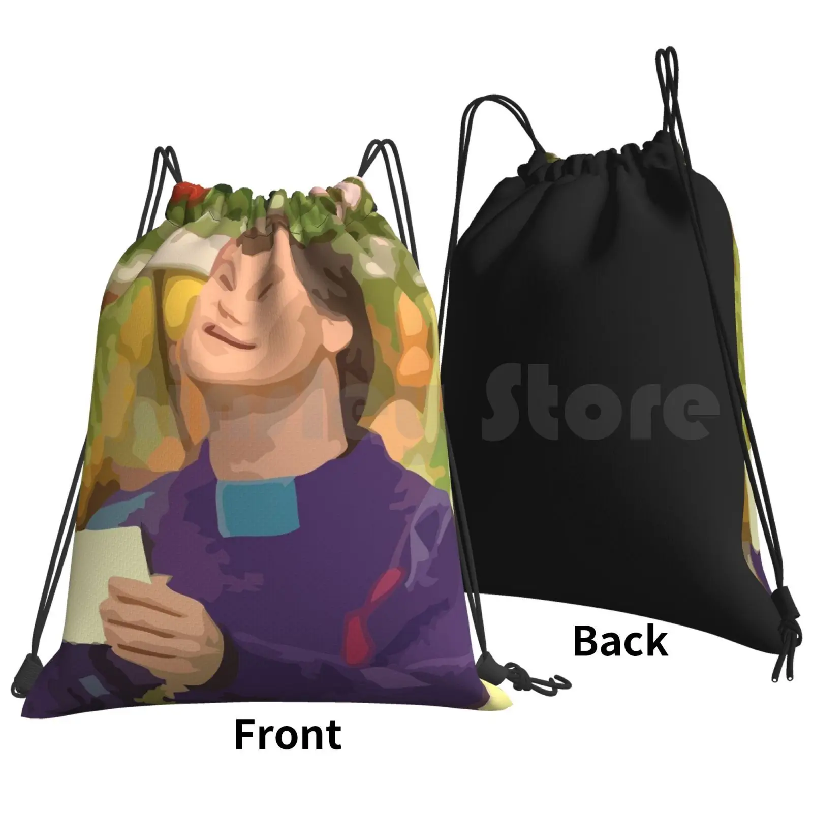 Supermarket Sweep Host Backpack Drawstring Bags Gym Bag Waterproof Supermarket Sweep David Ruprecht Host Sweater Gameshow