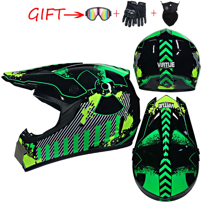 Seguridad de motocross casco motocross bicicleta cuesta abajo capacete ATV Cruz casco niño casco de la motocicleta