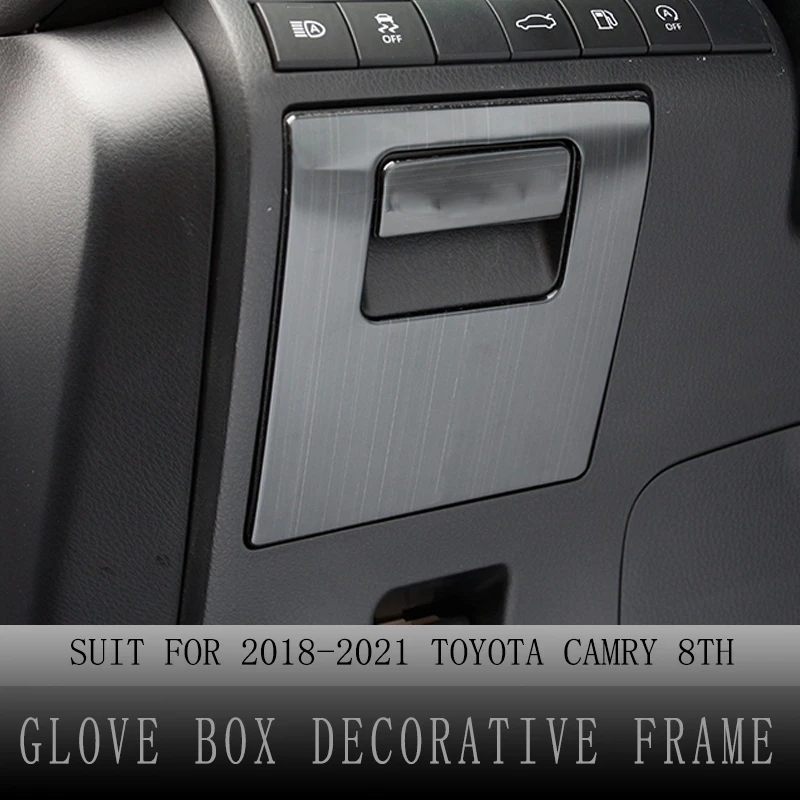 

Glove Box Covers for Toyota Camry 8th Gen 2018 2019 2020 Center Glove Box Decorative Frame Trim Car Interior Accessories