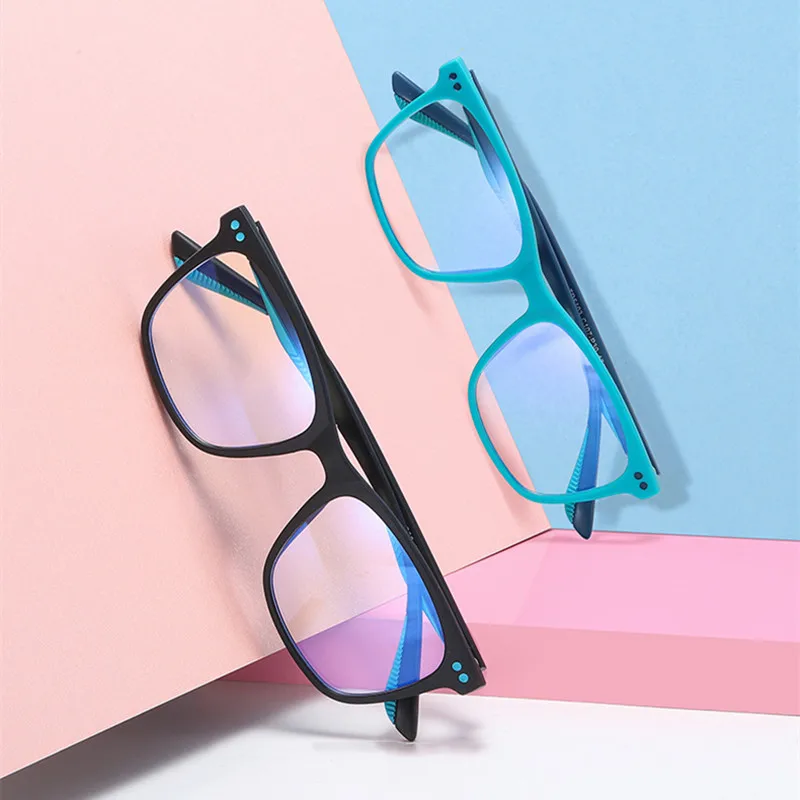 New Children's TR90 Anti Blue Light Spectacle Frame Men's Simple Fashionable Women's Light Tough Comfortable Myopia Eyewears