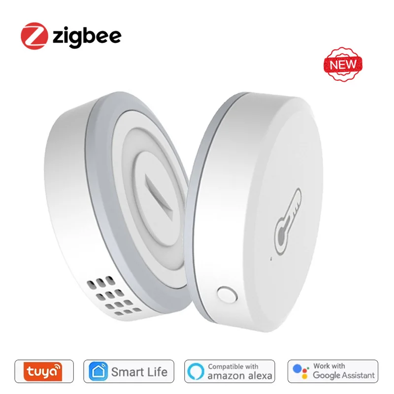 

Tuya Smart Life ZigBee датчик температуры и влажности умный дом работает с Alexa и Google Assistant и Tuya Zigbee Hub