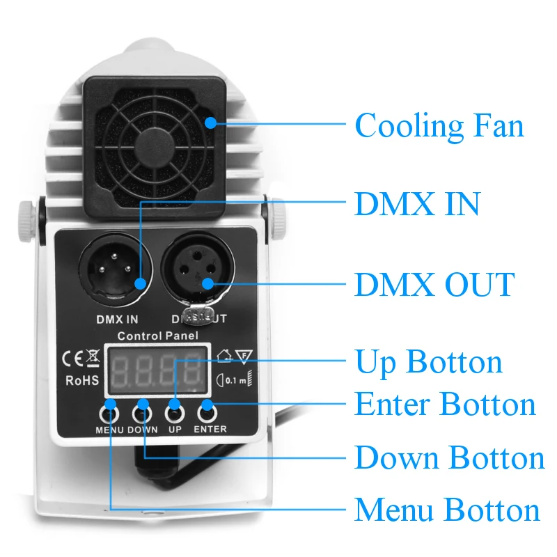 DMX512 stage spotlight RGBW 4in1 stage light dj disco ktv bar stage light Colorful beam light for mirror ball Spot light concert