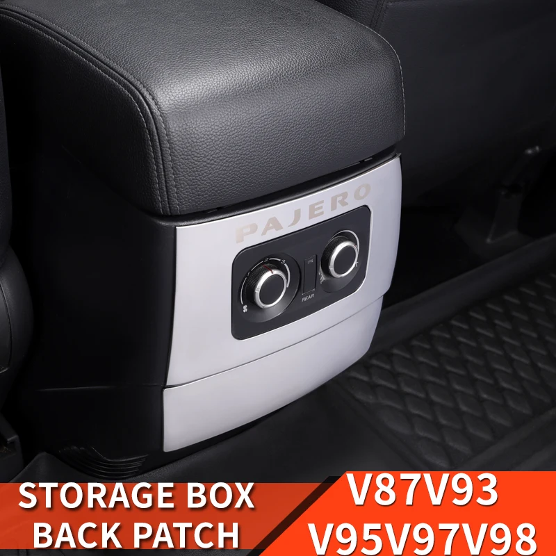 For Mitsubishi Pajero accessories v87v93v97central storage box back cover Pajero io Full Pinin Montero Modification Decoration