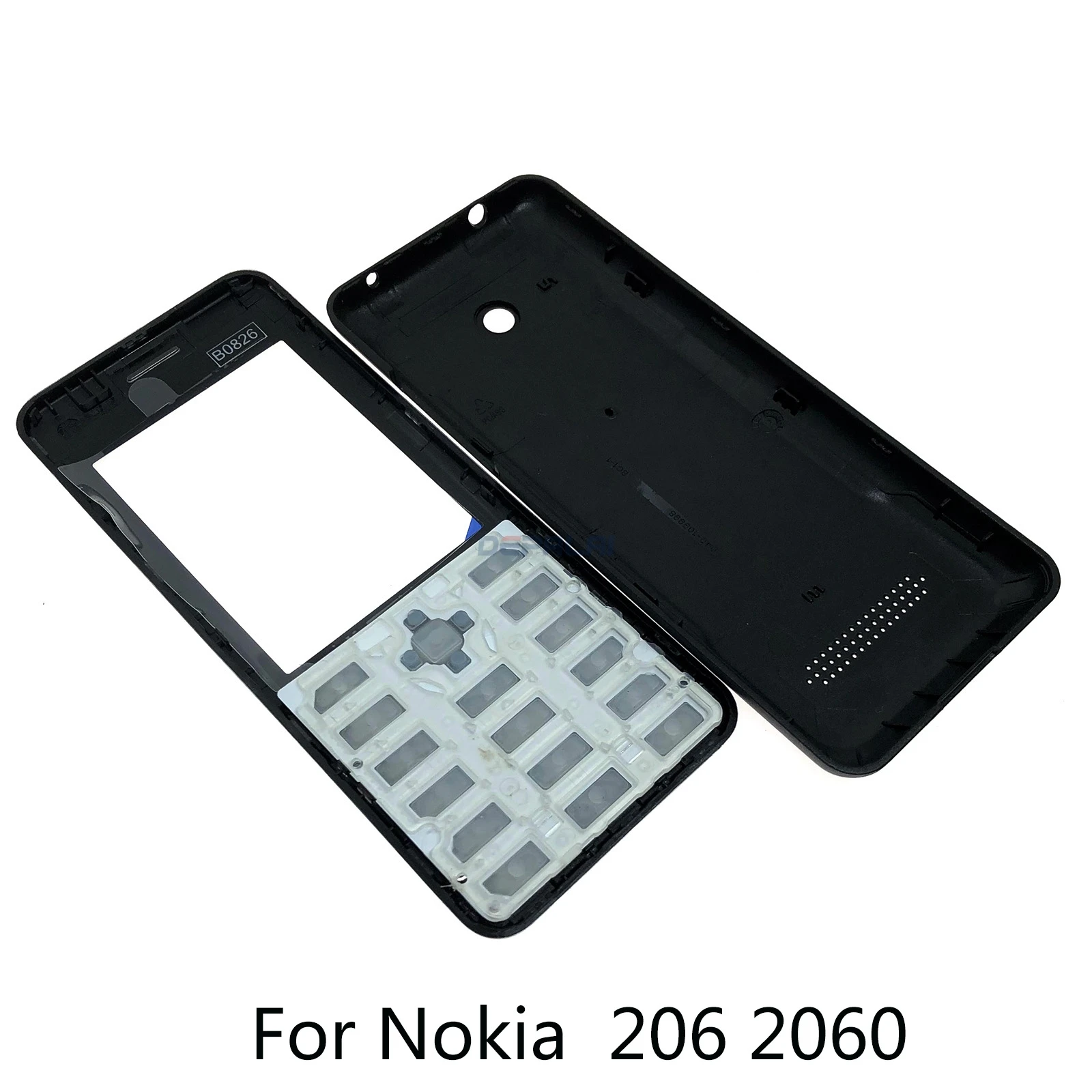 Front Cover Housing For Nokia 208 Dual SIM Card 2080 215 206 2060 Mobile Phone Cover Case Keypad