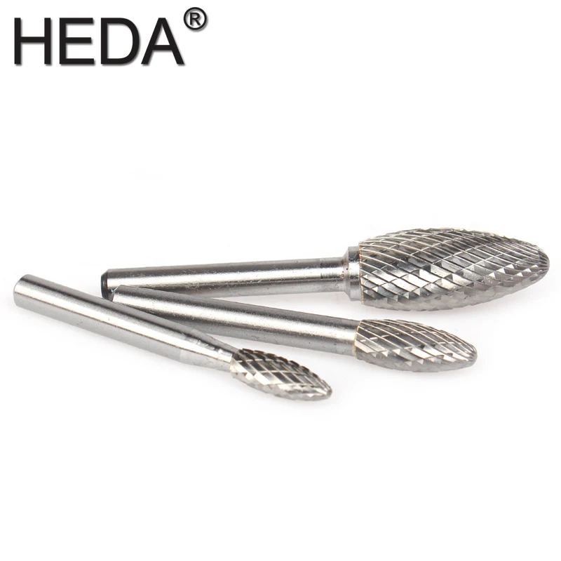6-16mm Engraving Heads Hand Joinery Tool Set HX-Series Tungsten Carbide Burr Bit Rotary Files For Grinding Metal Wood Carving