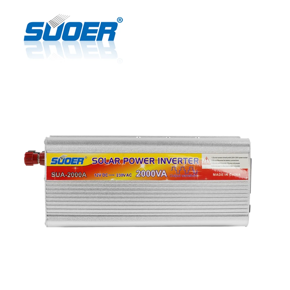 

Suoer【 Modified Sine Wave Inverter 】solar power inverter 2000W 12V 220V Inverter(SUA-2000A)