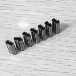 1000pcs/lot Tackle Hook Line Double Copper Tube  Fishing Gear Grips Clamp Crimp Sleeve Fishing Tools Tackle Accessories Pesca