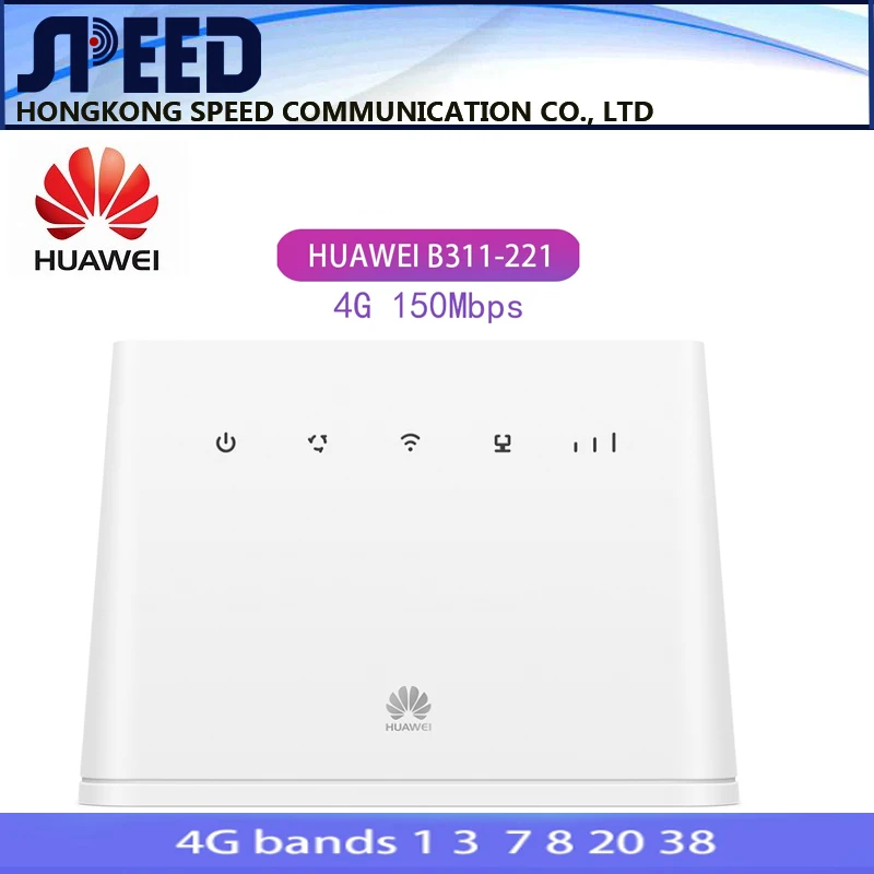 HUAWEI  B311-221 4G FDD  LTE CPE 32 Users  Control SIM card Router Cat4 150Mbps