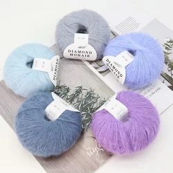 25g/ball Mohair Yarn Plush Cashmere Yarn Hand Knitting Wool Crochet Sewing DIY Shawl Scarf Thread Yarn for Knitting