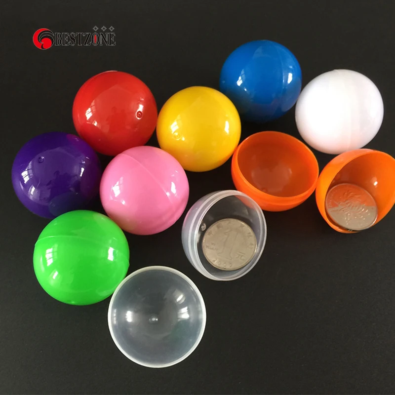 Promotion Free Shipping 5Pcs/Lot 40MM 1.57Inch Diameter Empty Plastic Toy Capsules For Ball Vending Machines Surprise Ball