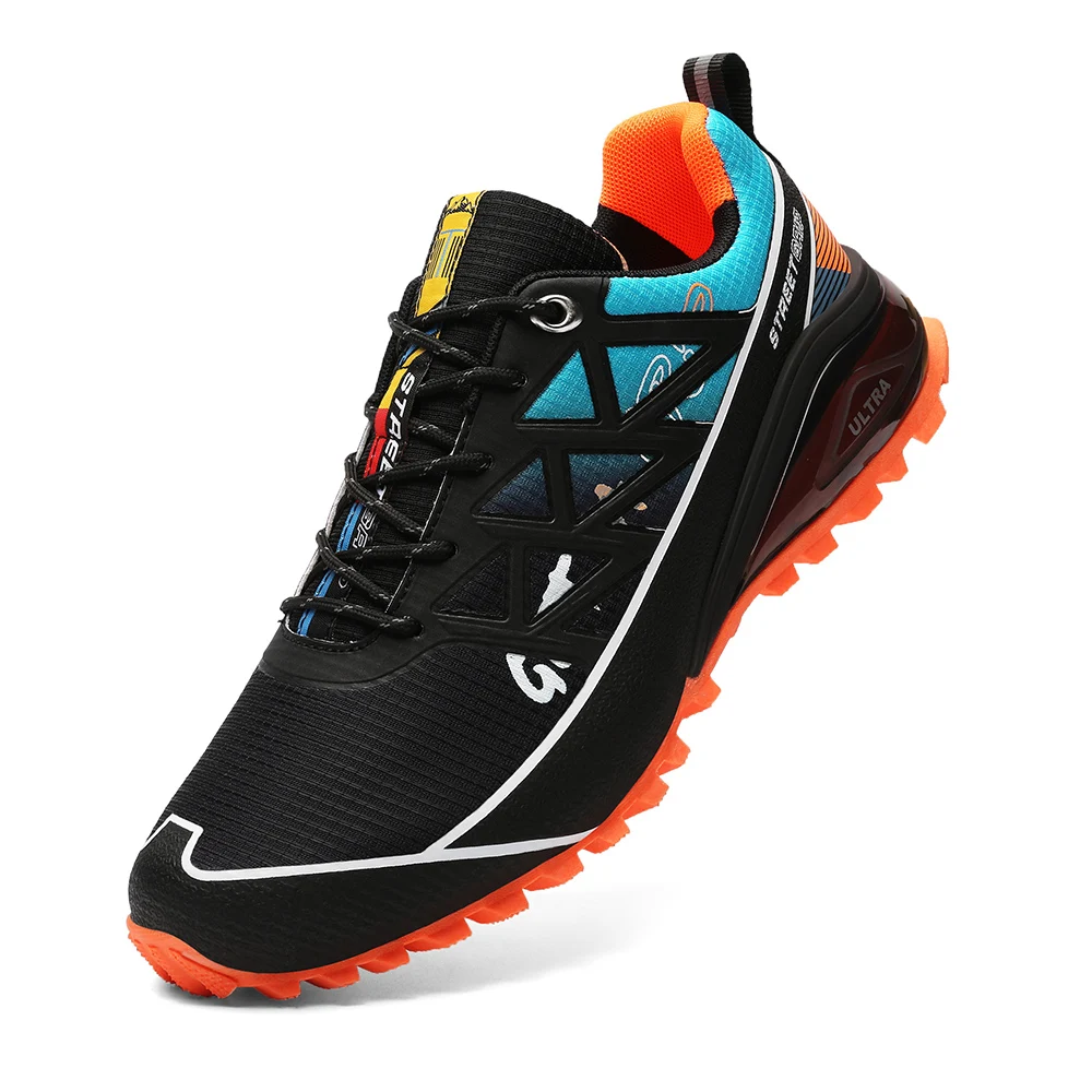 Heren Trail Loopschoenen Slijtvaste Lichtgewicht Ademende Sportschoenen Antislip Waterbestendig Trekking Wandelen Outdoor Sneakers