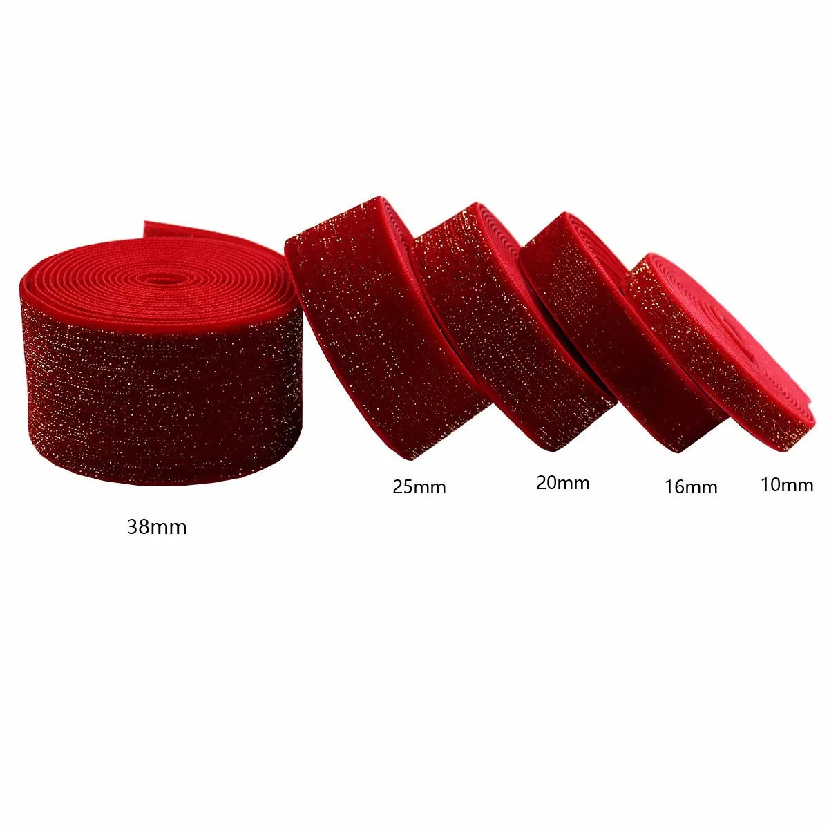 Velvet Red Ribbon Lover Gifts Box Packaging Wedding Riband New Year Party Christmas Handmade Bowknot Hair Accessory Cake Decor