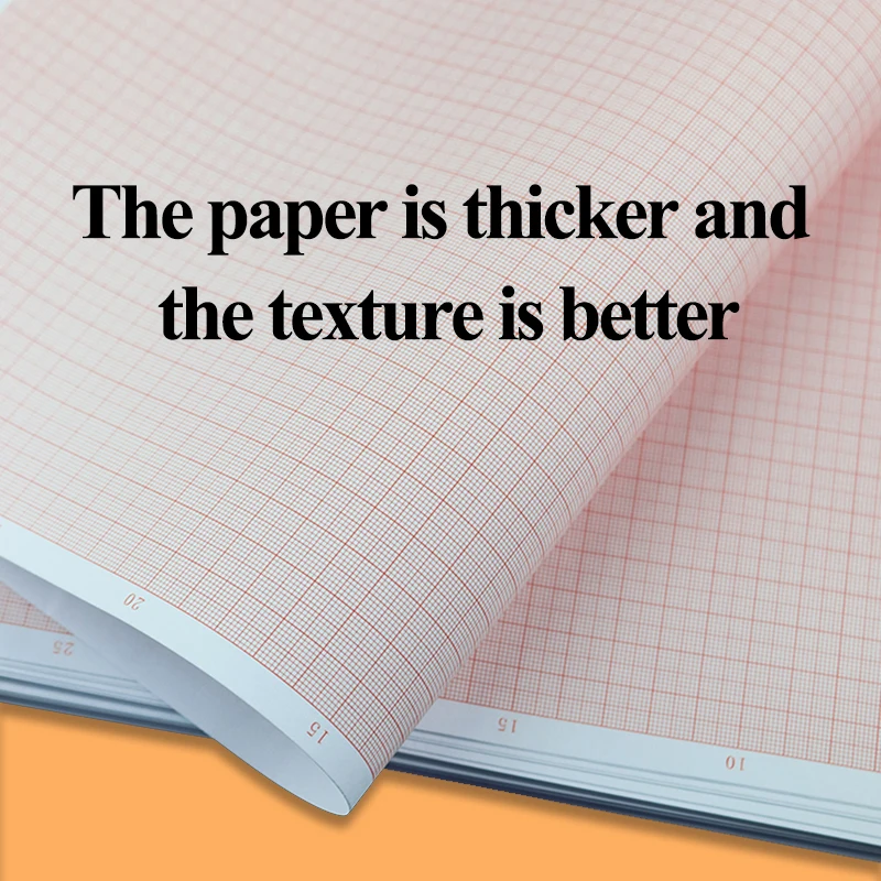 มาตรฐานA4/A3/A2 การคำนวณ/กราฟ/ลอการิทึม/Coordinateสีส้มตารางกระดาษK-Lineกระดาษนักเรียนต้นฉบับร่าง