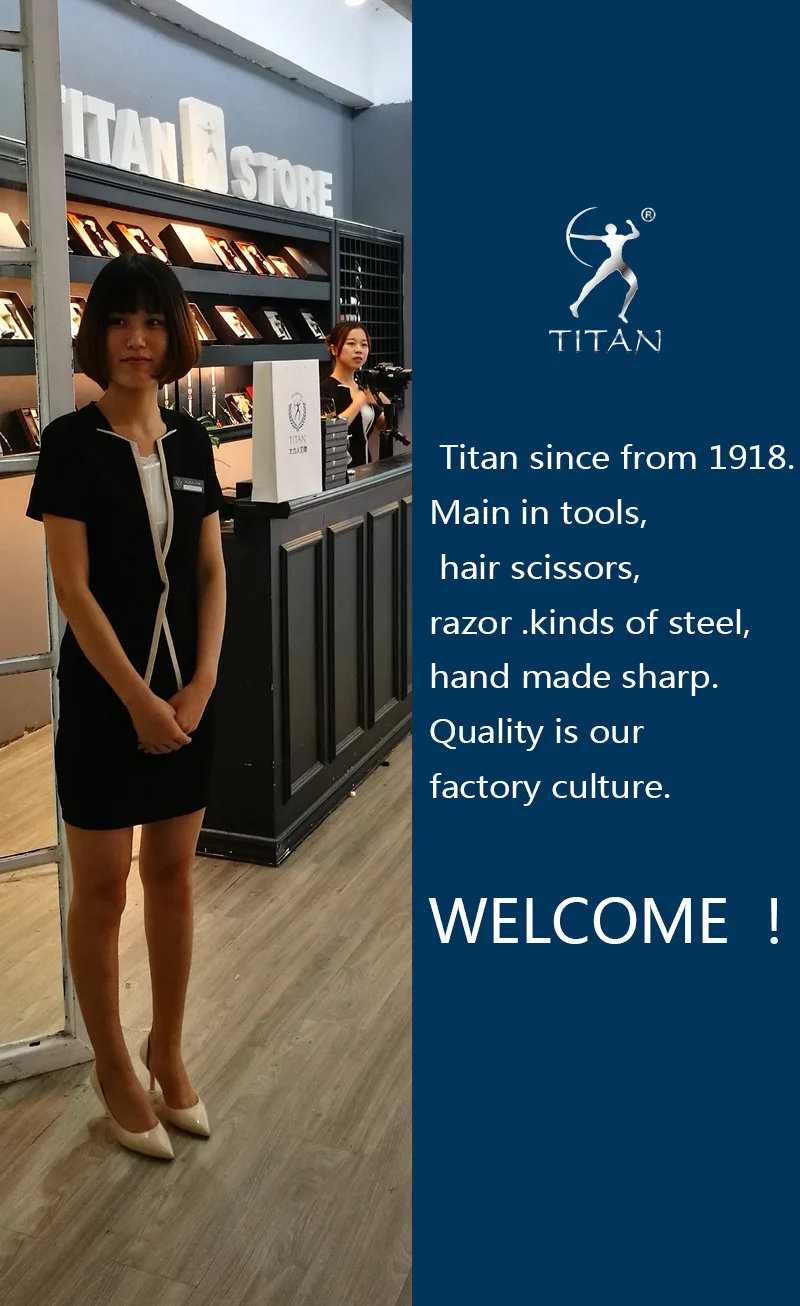 Titan Professional Hair Scissors Barber Tool Beard Ball Screw Hand Made Sharp VG10 Steel Hair Cutting Slicing Scissors