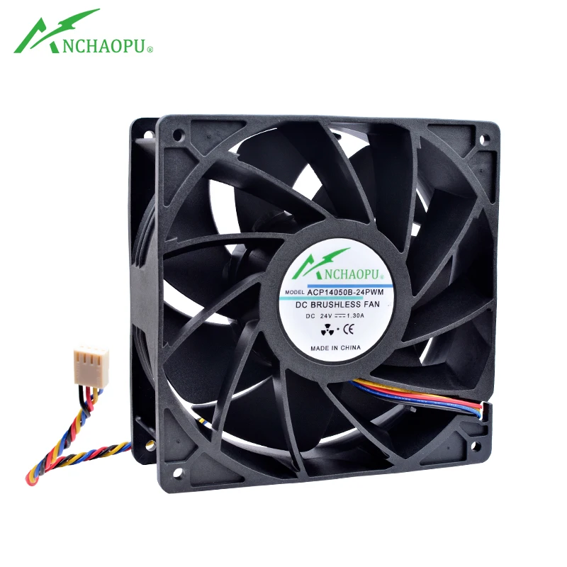 

ACP-14050B 14cm 140mm fan 140x140x50mm DC24V RD stop alarm pwm speed control Large air volume cooling fan for server inverter