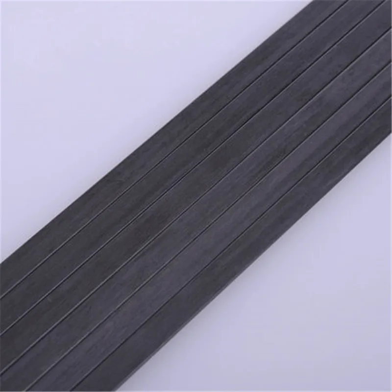 4PC Carbon Fiber Strip Sheet Thickness 0.5mm 0.6mm 0.8mm 1mm 1.5mm 2mm 3mm 6mm for RC Quadcopter Multicopter Length 250mm