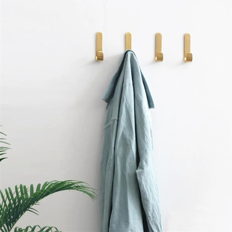 

LCH Nordic Style Solid Brass Gold Clothes Hook Keys Holder Towel Holder Copper Hook for Bathroom Hook Entryway Clothes Hook