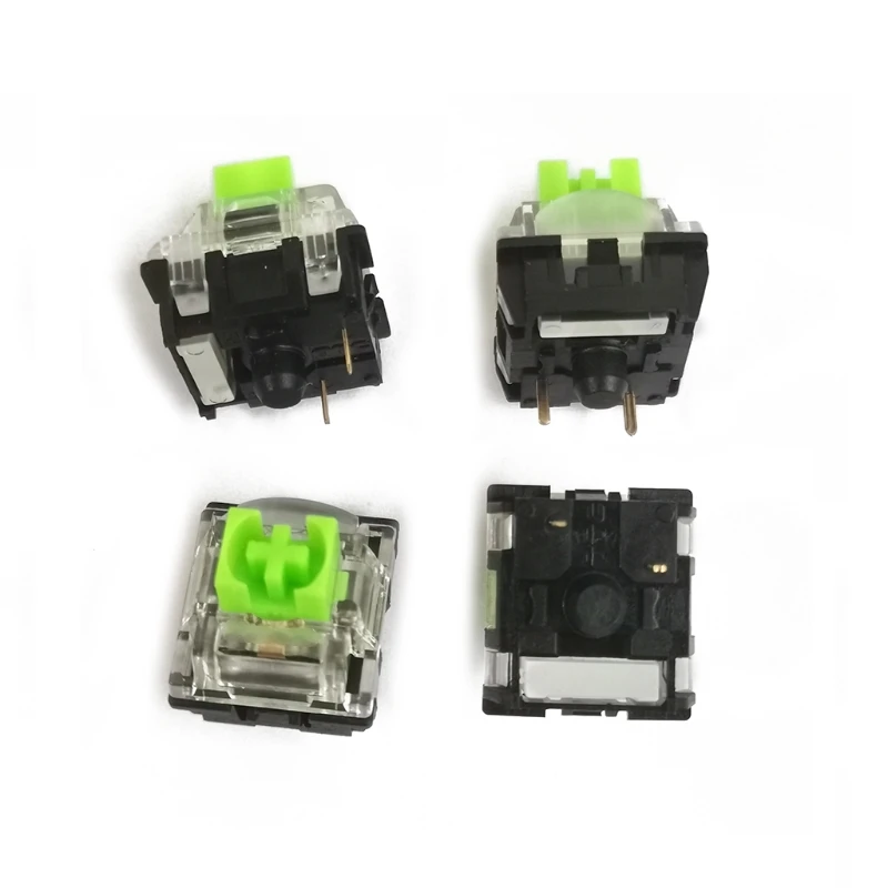 Switches SMD RGB verde, 3 pinos para teclado mecânico V3 Gaming, Cherry MX Gateron, 4 pcs