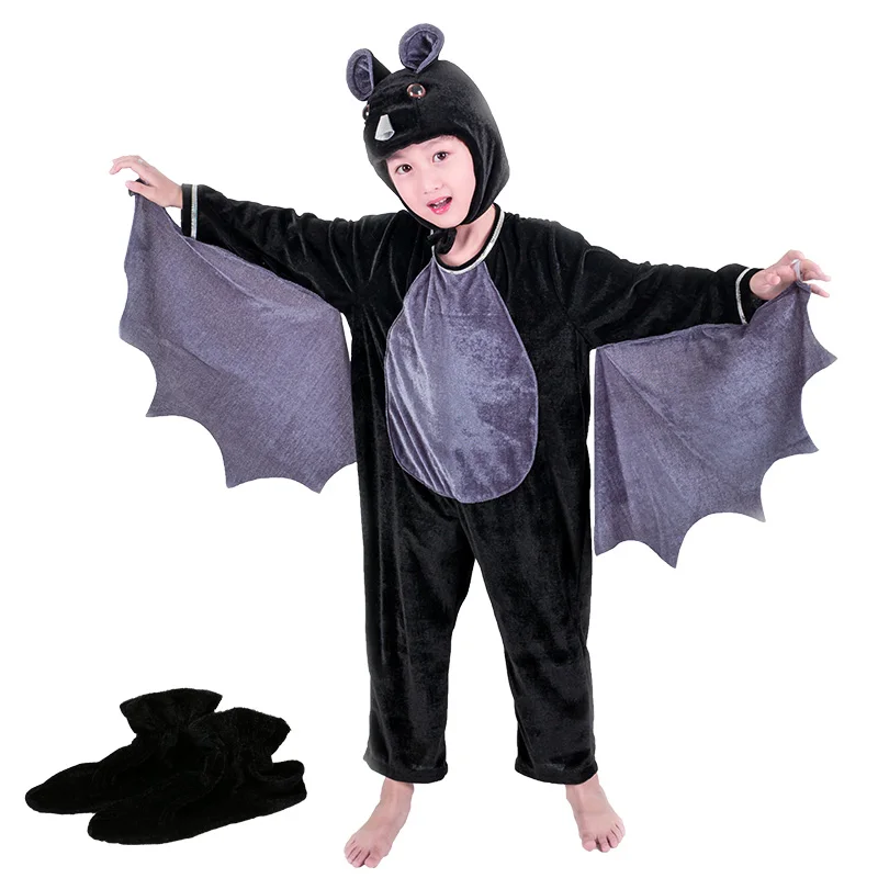 Kids Children Adult Halloween Animal Costumes Bird Chicken Rooster Bat Eagle Pigeon Jumpsuit Stage Show Carnival Party Costume