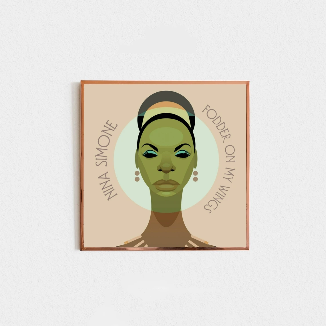 Nina Simone Fodder on My Wings Music Album Cover Canvas Poster Home Wall Painting Decoration (No Frame)