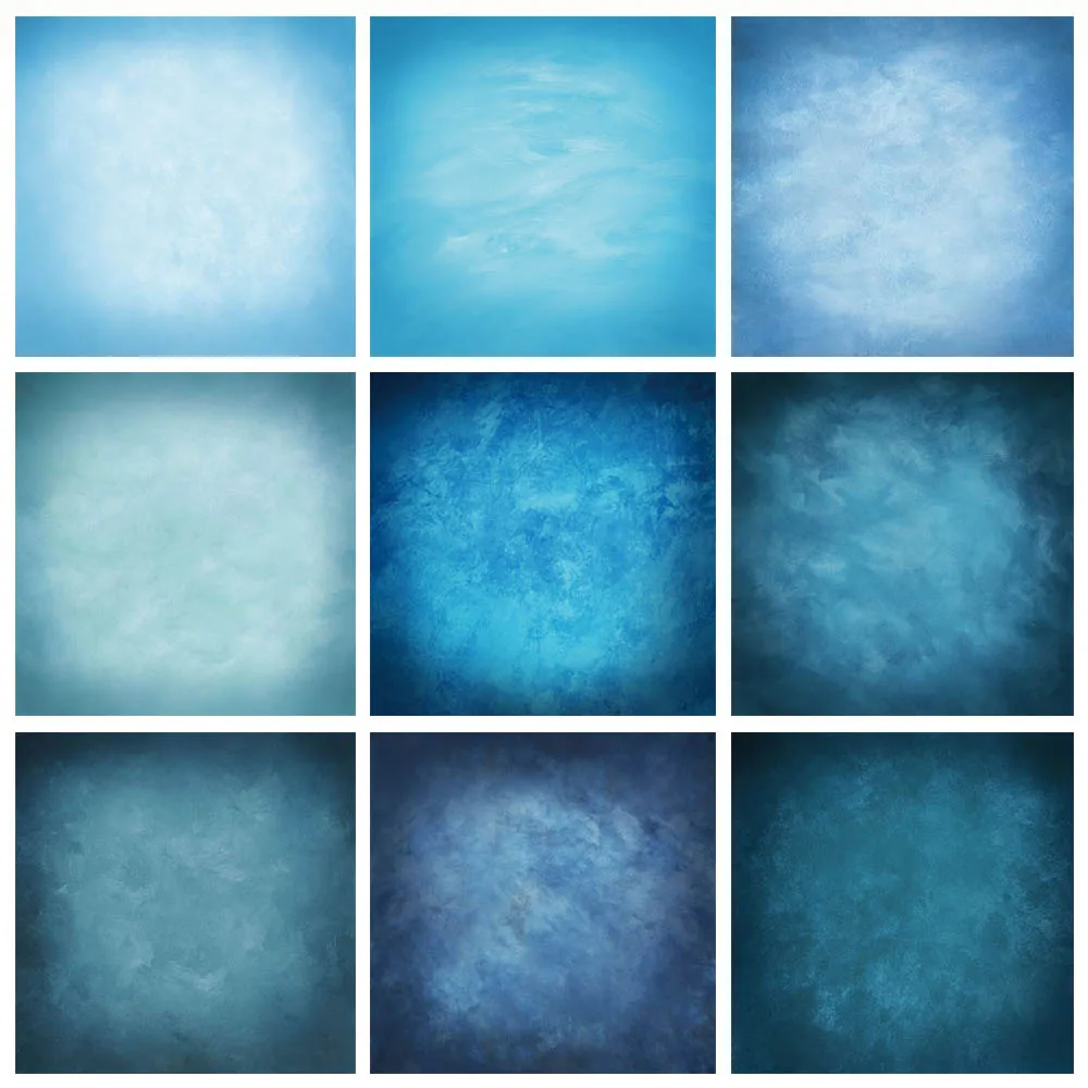 สีฟ้าฉากหลังสีทึบเยาว์ Portrait ช่างภาพพื้นหลังเด็กวันเกิดตกแต่งภาพสตูดิโอ Photozone Props