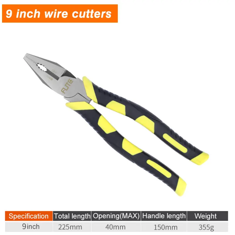 Imagem -03 - Multitool Eletricista Wire Cutter Alicate Longo do Nariz Cortar Garras Descascamento Crimping Ferramentas Manuais Cabo Eletricista 9