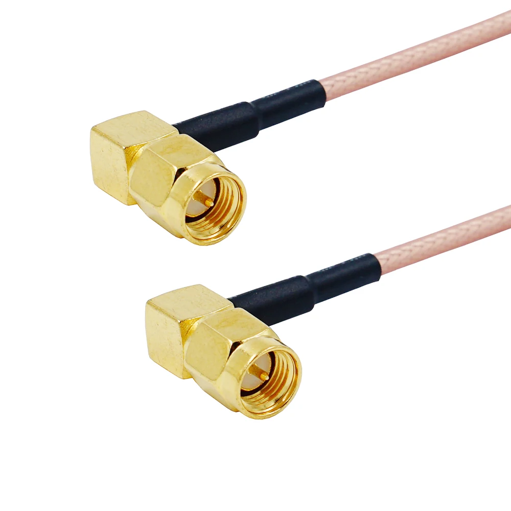 Cable SMA macho a SMA macho, Conector recto, RG316 RF Jumper pigtail macho a hembra, Coaxial RF de ángulo recto