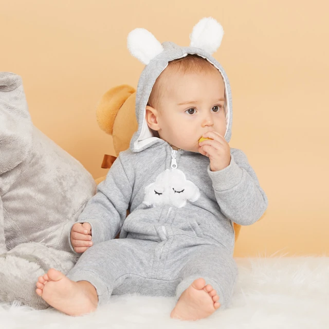 PatPat Barboteuse a Capuche pour Bebe Garcon et Fille Vetements Chauds Unisexes pour l Hiver AliExpress