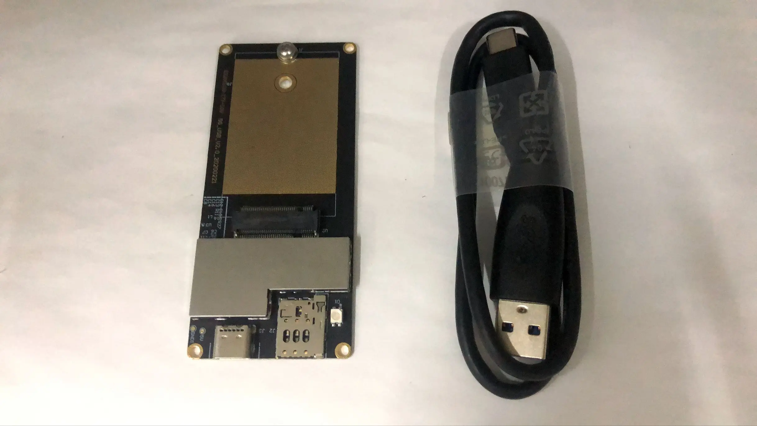 M.2 to type C usb adapter with sim card slot for m.2 5G module GM800 C1A SIM8202G-m2 FM150-AE/FM150-NA FN980m GM800 C1B