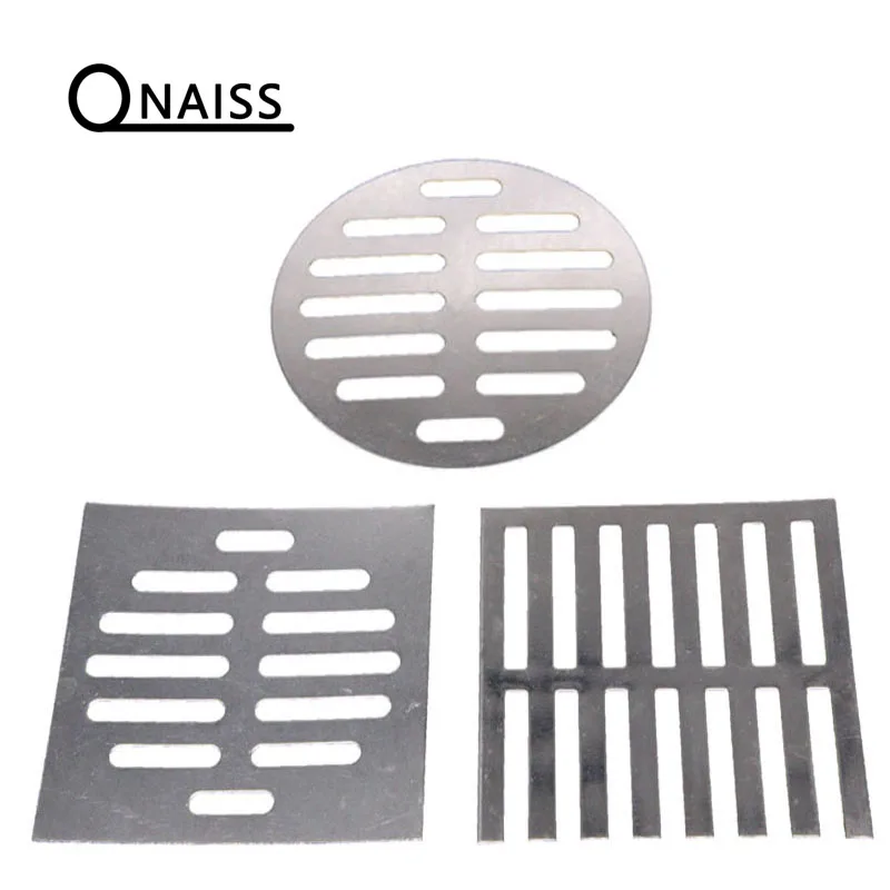 Square/Round Floor Drain Covers Bathroom Supplies Silver Tone Stainless Steel Floor Drain Covers Square Side Drain Grille