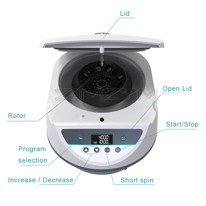 Blood Centrifuge Prp Plasma Centrifuge Machine Digital Medical Centrifuge Lab 4000rpm 5000rpm 5ml 10ml 15ml Centrifuge Tube