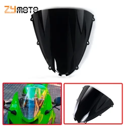 ZX6R ZX636 Motorcycle Windshield Windscreen Double Bubble For KAWASAKI ZX6R ZX-6R 636 2005 2006 2007 2008  ZX-10R ZX10R 06 07