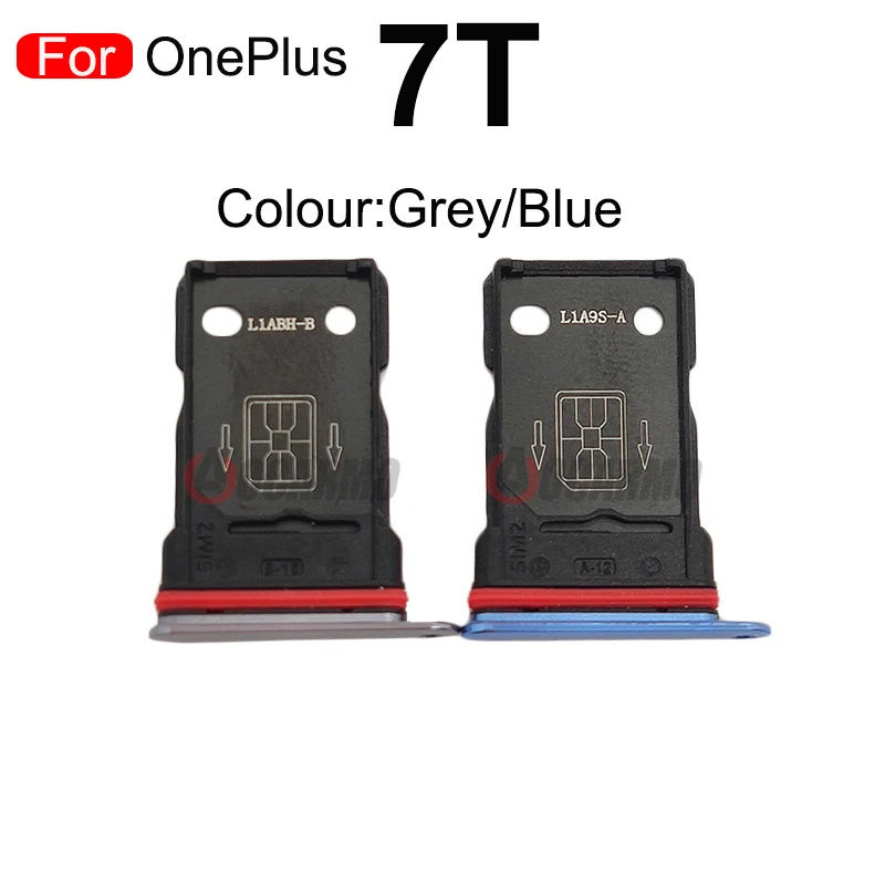 Single Dual SIM For OnePlus 7 Pro 7T 1+7 Nano Sim Card Holder Tray Slot Replacement Part