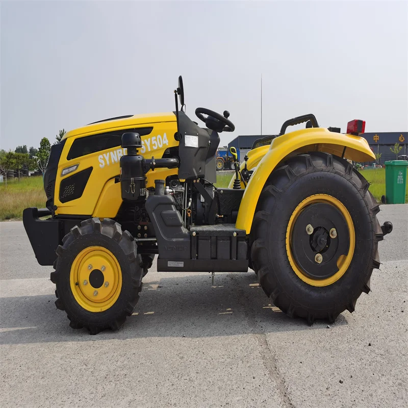 Chinese Agricultural Equipment 4x4 Mini Tractors Farm Construction Four Wheeled Tractors