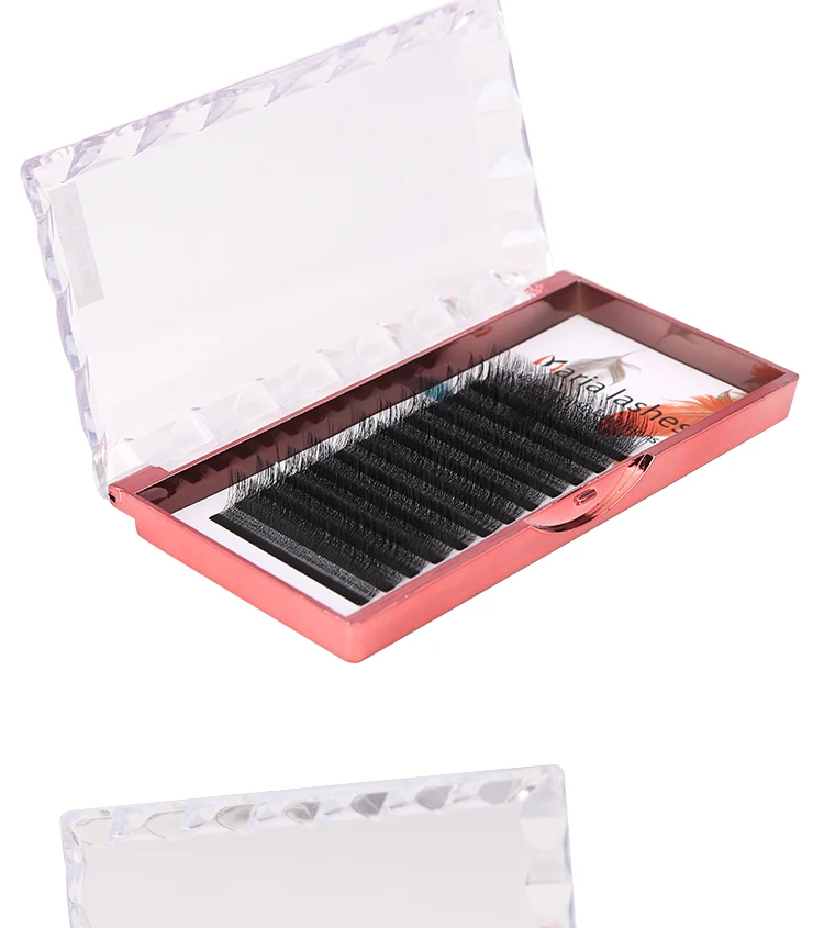 MARIA YY-förmige Wimperncluster Beauty 0.07 Y-Draht-Typ Braune Wimpernverlängerung Make-up Natürlich Weich D-Curl Volumenfächer – Detail 4