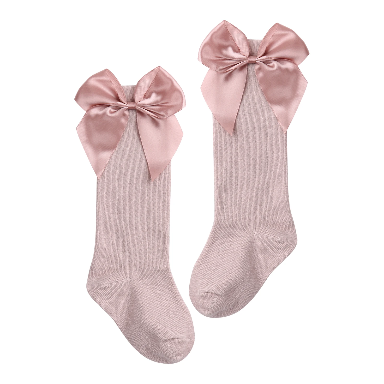 Baby Girls Socks New Toddlers Girl Big Bow Knee High Long Soft Kids Socks Bowknot 0-3 Years Newborn Socks for Costumes Dancewear