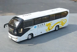 high quality clasic 1:42 Yutong Suqi Speed bus 6128 white diecast scale bus models with samll gift