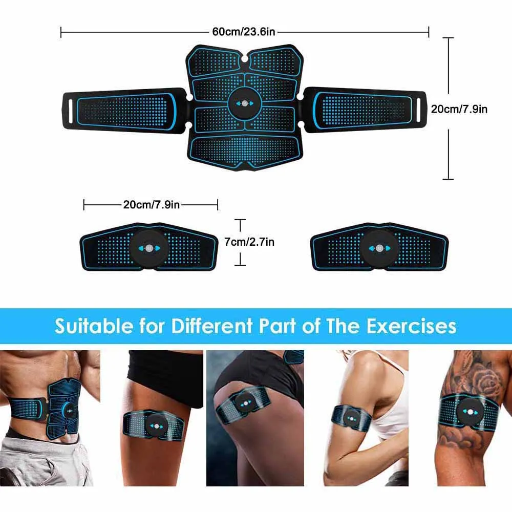 EMS Electrical Muscle Stimulator Press Machine Abdominal Belt Electrostimulation Fitness Slimming Abs Trainer Fitness Equipment