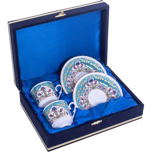 2 pcs + Velvet Boxed Porcelain Coffee Cup Set Tea Coffee Cups Tea Coffee Sets Tea Coffee For