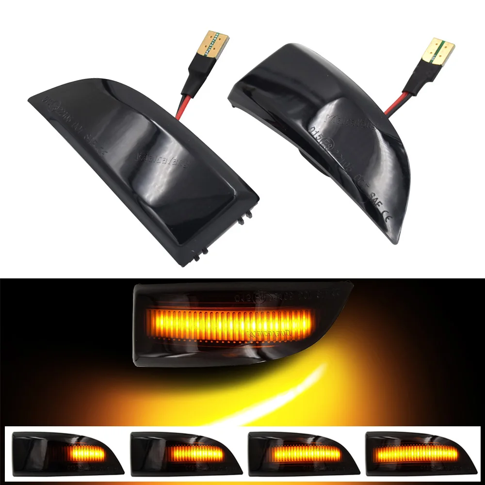 Dynamic Turn Signal LED Light Side Mirror Indicator For Renault Megane MK3 Laguna III X91 Grand Scenic III Fluence Latitude