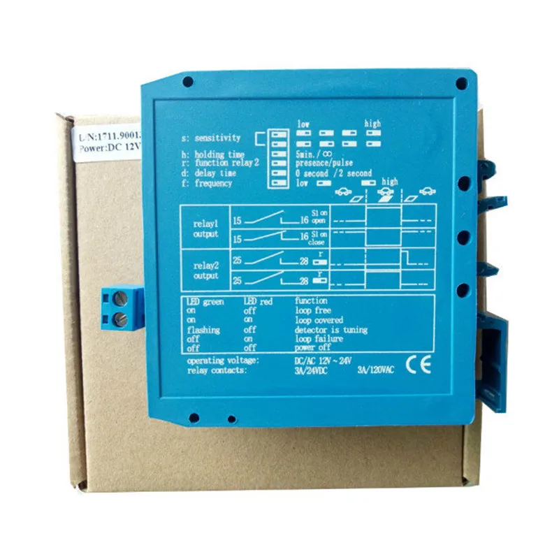 DC12V/24V Single Channel Loop Detector Magnetische M1H Voor Voertuig Toegangscontrole