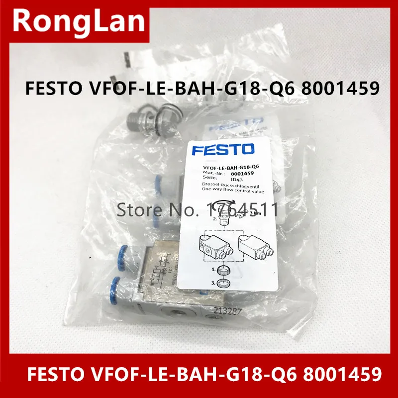 New original authentic FESTO gas fitting VFOF-LE-BAH-G18-Q6 spot 8001459 --2pcs/lot