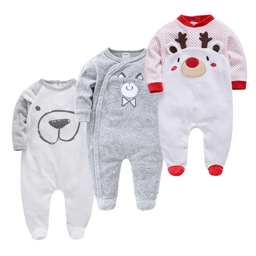 

Honeyzone The New Newborn Baby Girl Clothes 0 3 Months Recien Nacido Unisex Bear Jumpsuit Recem Nascido Footies 3pcs/Lot