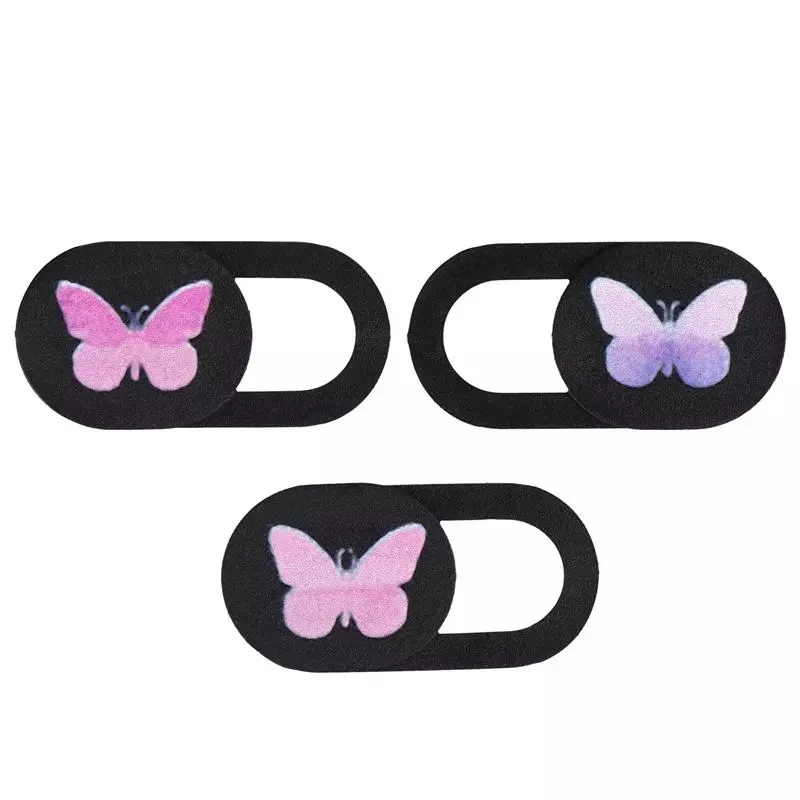 3pcs Butterfly Or Daisy  Webcam Cover Phone Privacy Protective Cover Laptop Lens Occlusion Privacy Cover