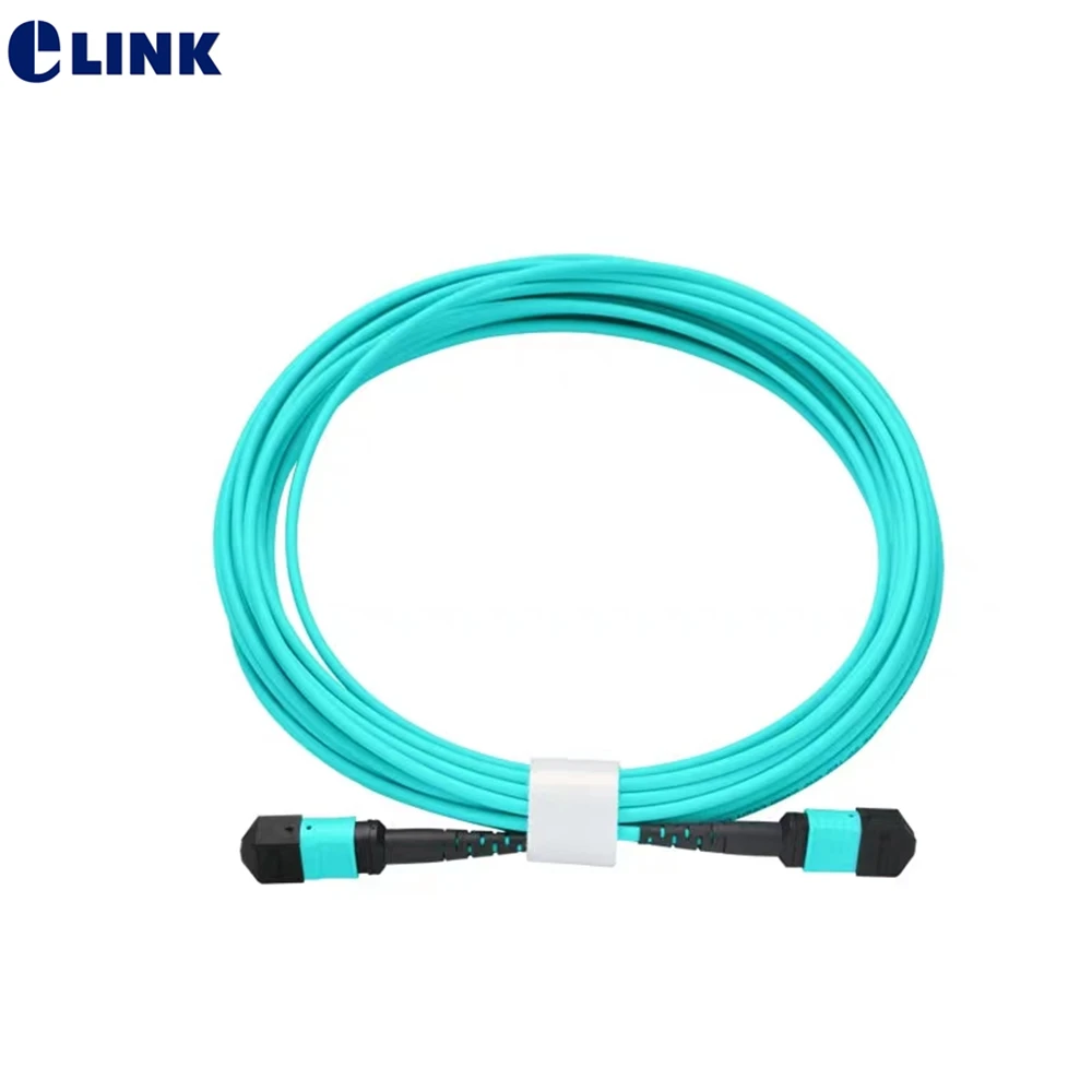 

Patch Cord MPO-MPO OM3 8 Cores, Female Type B 2m,3M 5m 10m,Fiber Optic Patch, Round Cable, Aqua FTTH Jumper, 8 Strand, MPO UPC