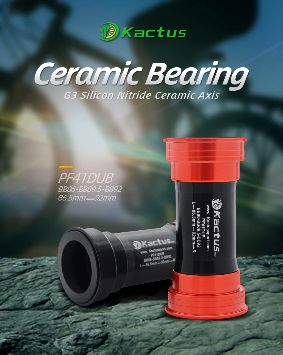 BB86 BB92 Tretlager mit Keramiklagern PF41DUB Passend für SRAM DUB Kurbelgarnitur Pressdurchmesser 41mm Ersatzteile Fahrradrahmen – Detail 2